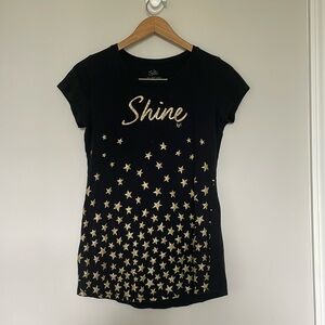 Justice Shine Tee Shirt Sz 18 EUC